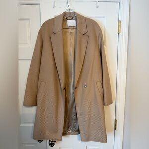 Boss Tan Textured Coat
